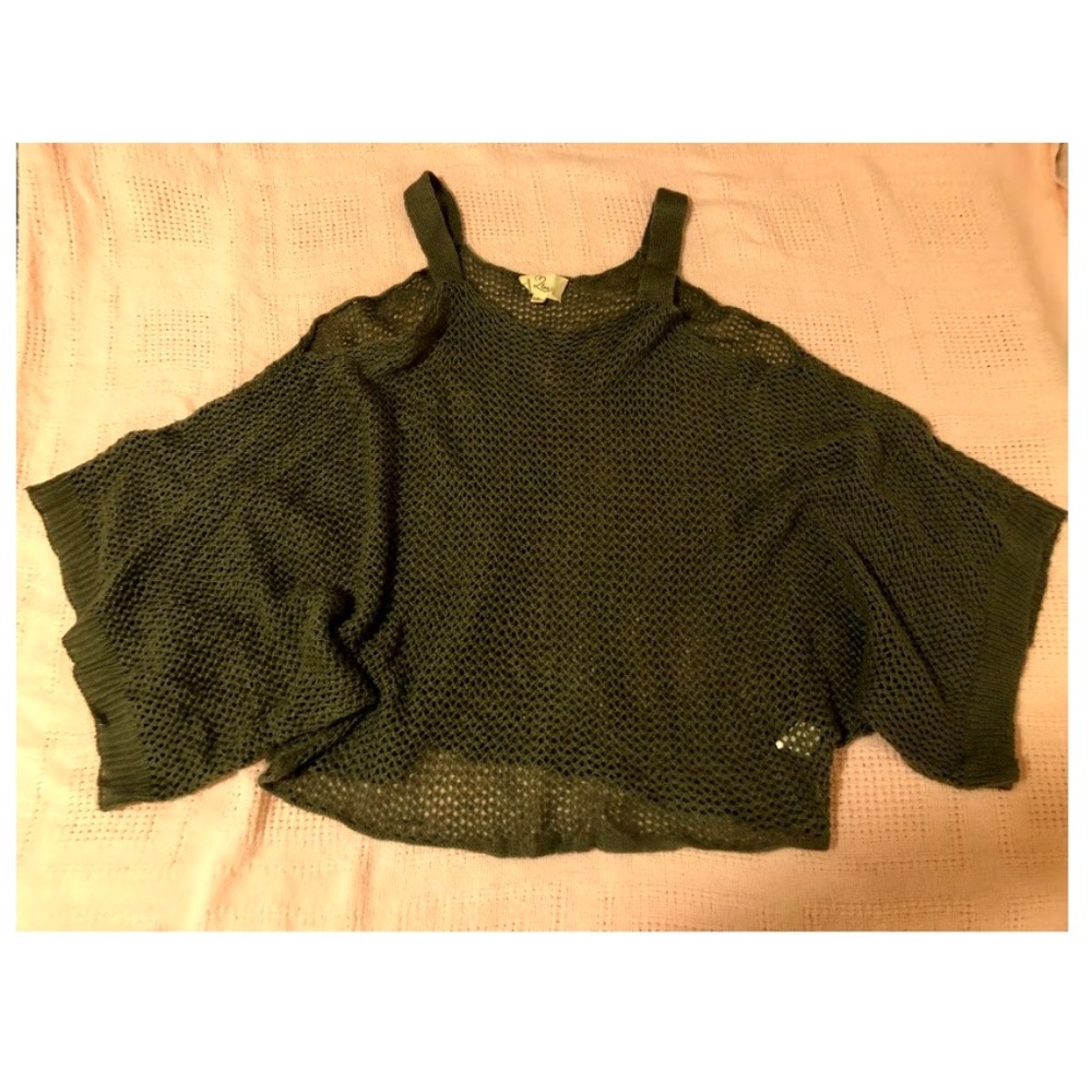 Loose Knit Poncho Sweater